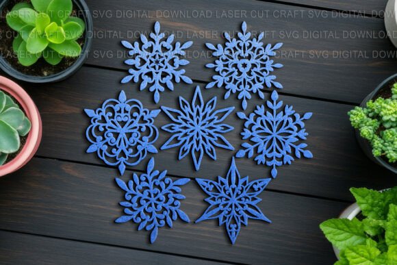 Download Snowflakes SVG Bundle, Laser, Craft Cut - Snowflakes Collection