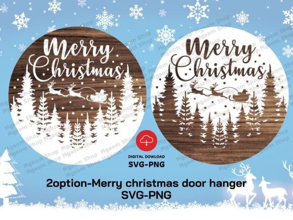 Download Merry Christmas Door Hanger SVG-PNG File - Merry christmas Collection