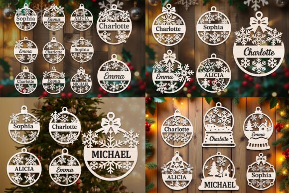Download Laser Cut Christmas Ornaments SVG Bundle - Laser cut christmas Collection