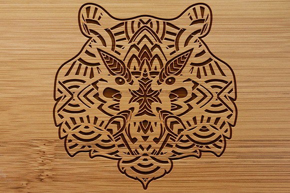 Download Multilayer Laser Cut Tiger SVG - Multilayer Collection