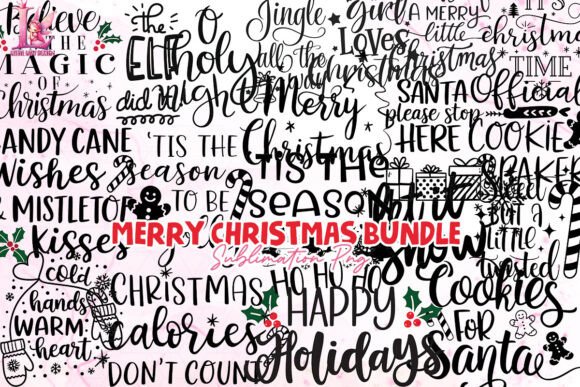 Download Merry Christmas Bundle Clipart PNG - Merry christmas Collection