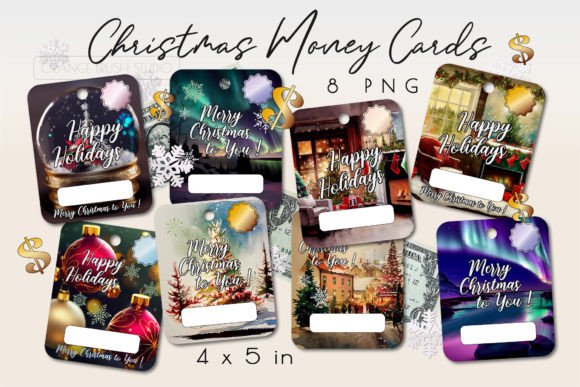 Download Merry Christmas Money Card Bundle 8 PNG - Merry christmas Collection
