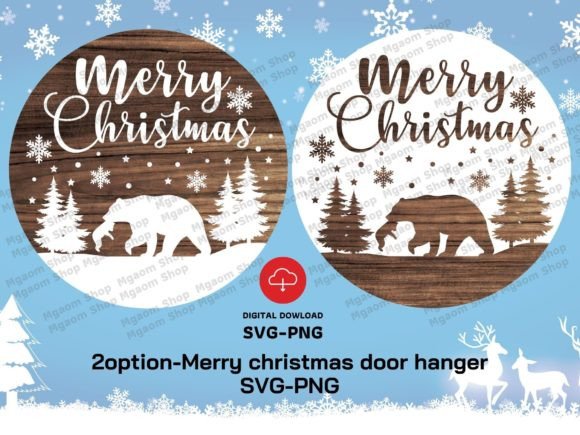 Download Merry Christmas Door Hanger SVG-PNG File - Merry christmas Collection