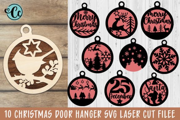 Download Merry Christmas Door Hanger SVG Bundle - Merry christmas Collection
