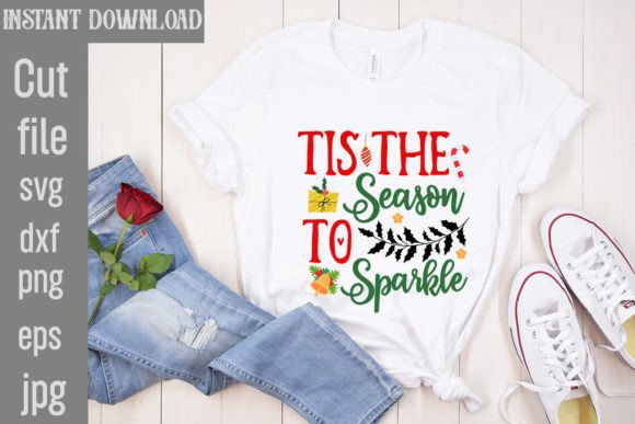 Download Tis the Season to Sparkle SVG Cut File - Tis the season Collection