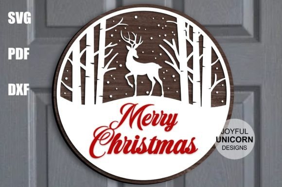 Download Merry Christmas Door Hanger SVG - Merry christmas Collection