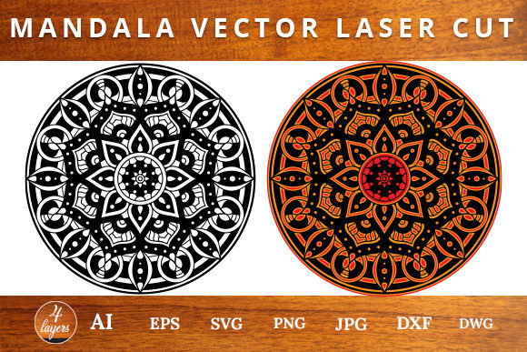 Download Multilayer Mandala Laser Cut File - Multilayer Collection