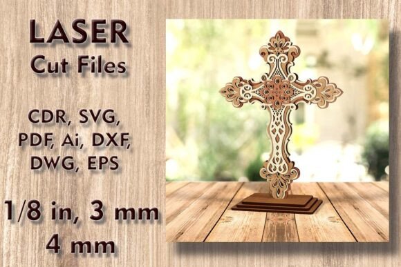Download Cross Laser Cut Files Christian Decor - Cut files Collection