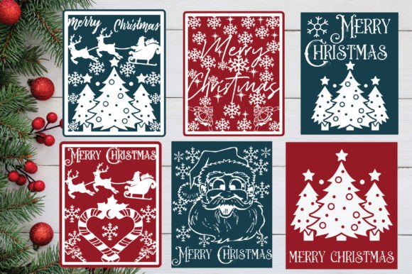 Download Merry Christmas Card SVG Bundle - Merry christmas Collection