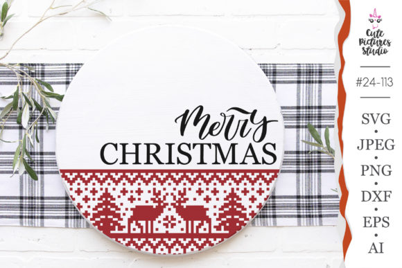 Download Merry Christmas Door Hanger SVG Design - Merry christmas Collection