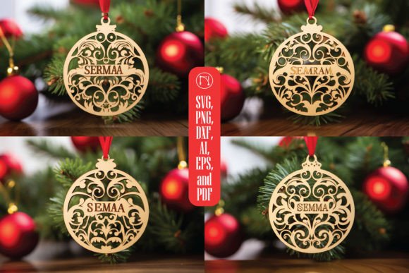 Download Laser Cut Christmas Personalized SVG Set - Laser cut christmas Collection