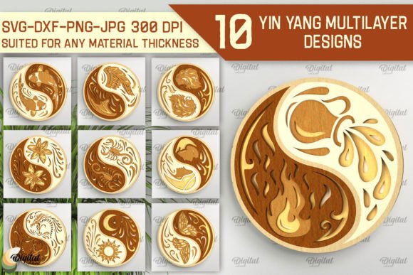 Download YIN YANG Multilayer Laser Cut Bundle - Multilayer Collection