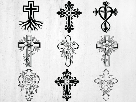 Download Cross SVG Cut Files Bundle, Religious - Cut files Collection