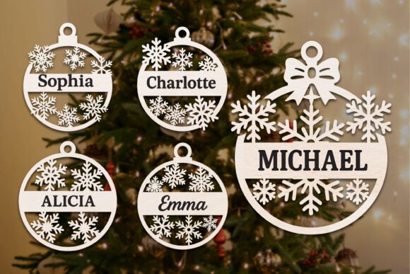 Download Laser Cut Christmas Ornaments SVG Bundle - Laser cut christmas Collection