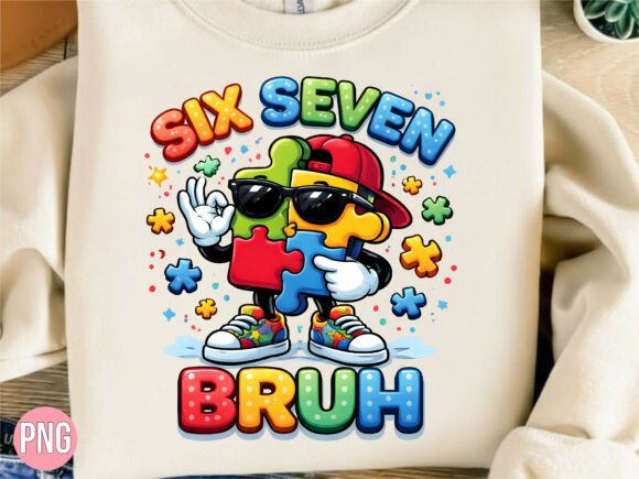 Download Six Seven Bruh Puzzle Piece PNG - Premium Resources