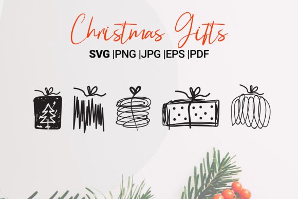 Download Christmas Gift SVG, Cut Files - Cut files Collection