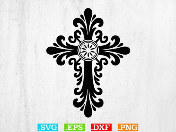 Download Cross SVG Cut Files, Religious Cross Dxf - Cut files Collection