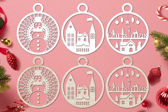 Download Laser Cut Christmas Baubles - Laser cut christmas Collection