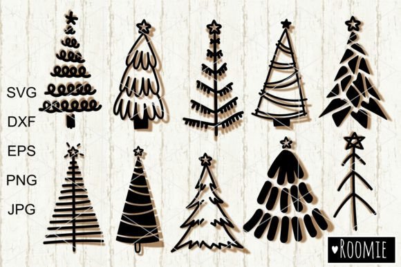 Download Merry Christmas Rustic Trees SVG - Merry christmas Collection
